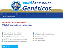 Tablet Screenshot of multifarmaciasgenericos.com